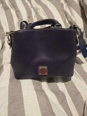 Dooney & Bourke Purple  Leather Satchel